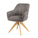 Mika-Noah - Esszimmerstuhl 2er Set in Lederoptik