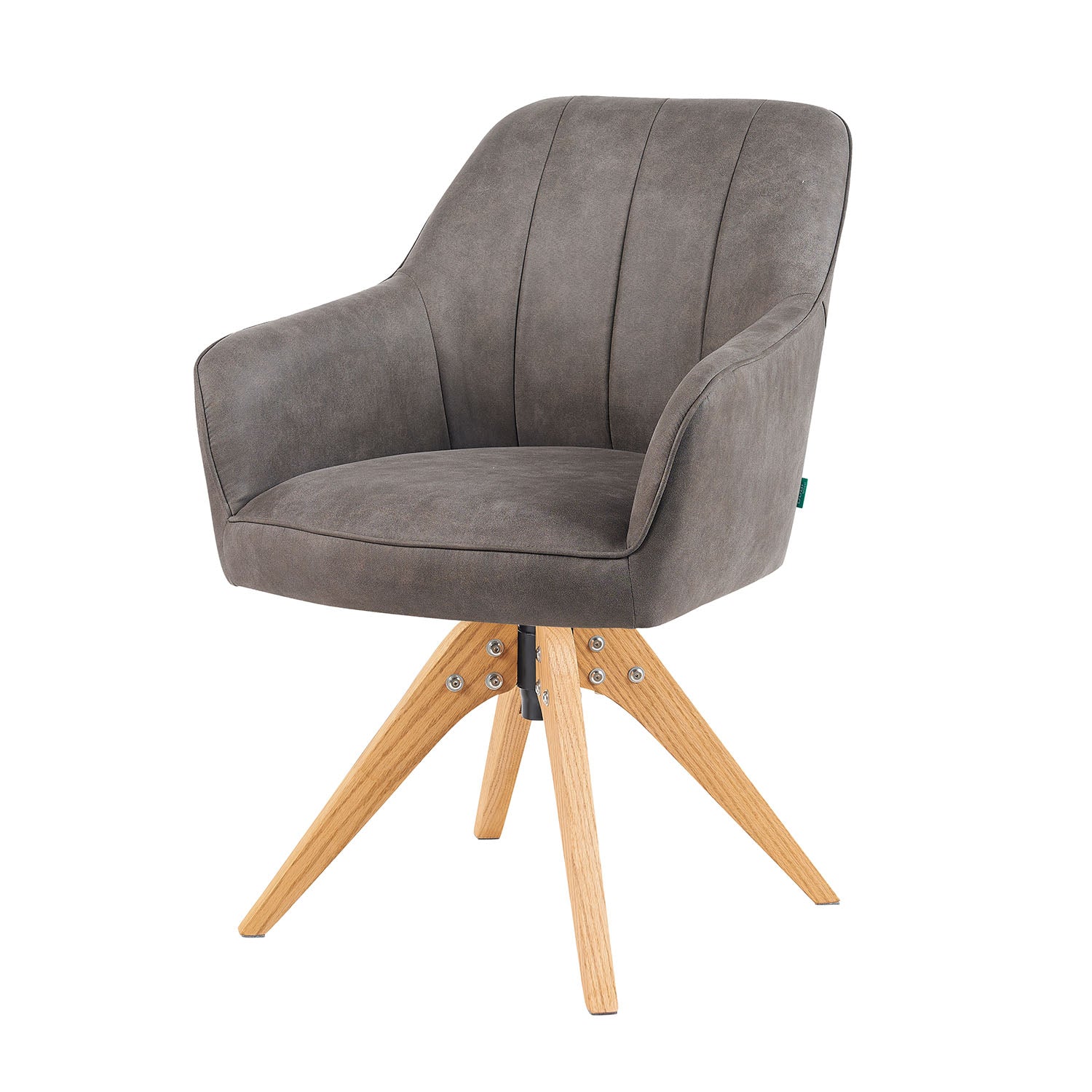 Mika-Noah - Esszimmerstuhl 2er Set in Lederoptik