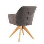 Mika-Noah - Esszimmerstuhl 2er Set in Lederoptik