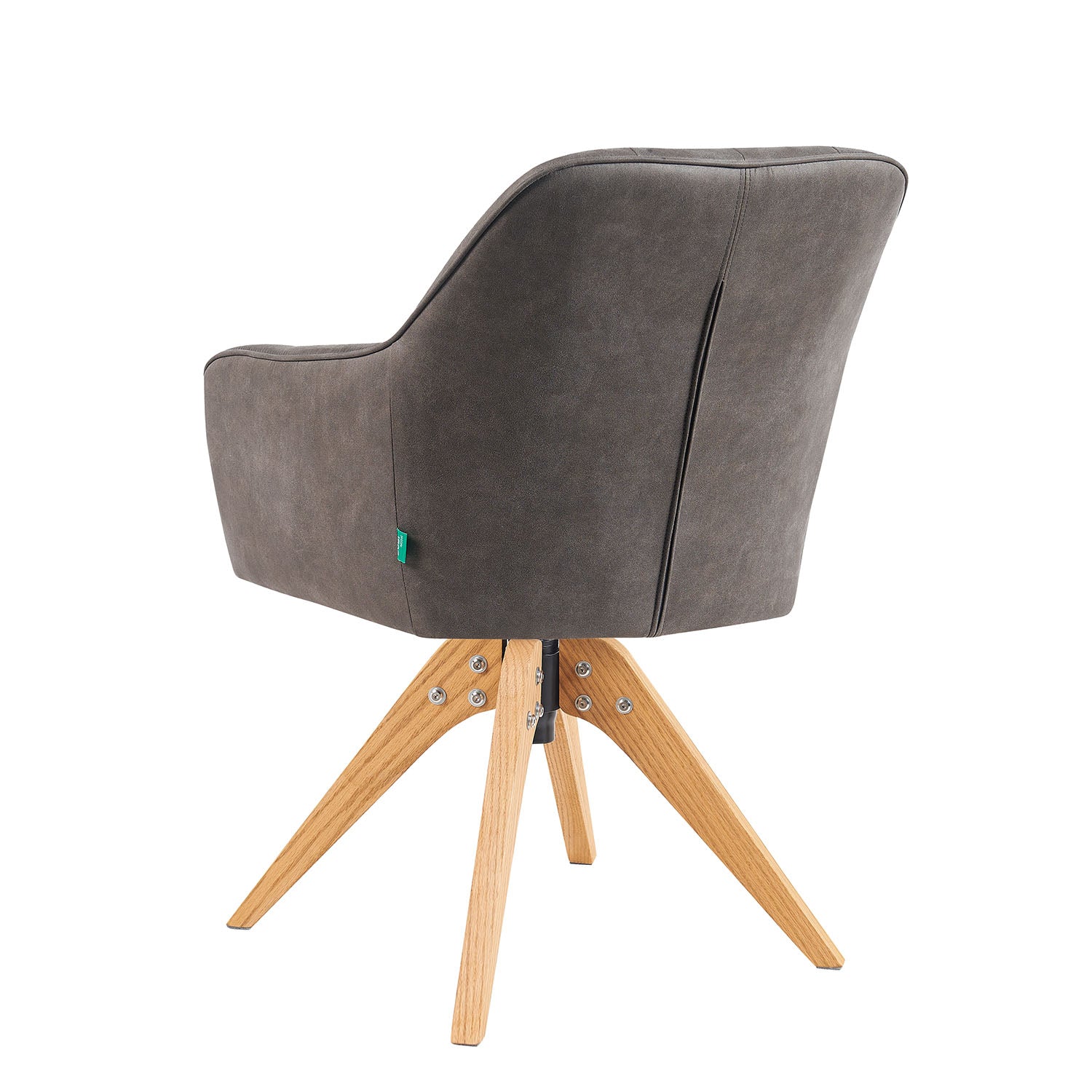 Mika-Noah - Esszimmerstuhl 2er Set in Lederoptik