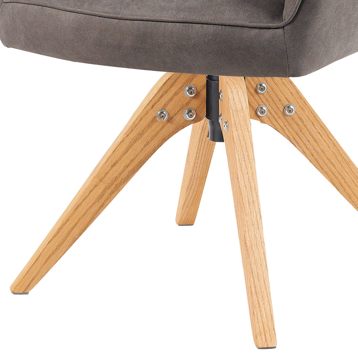 Mika-Noah - Esszimmerstuhl 2er Set in Lederoptik