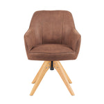 Mika-Noah - Esszimmerstuhl 2er Set in Lederoptik