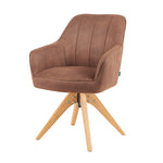 Mika-Noah - Esszimmerstuhl 2er Set in Lederoptik