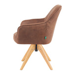 Mika-Noah - Esszimmerstuhl 2er Set in Lederoptik