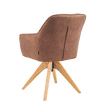 Mika-Noah - Esszimmerstuhl 2er Set in Lederoptik