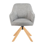 Mika-Levi 2er-Set - Leder Drehstuhl mit Federkernpolsterung