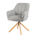 Mika-Levi 2er-Set - Leder Drehstuhl mit Federkernpolsterung