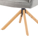 Mika-Levi 2er-Set - Leder Drehstuhl mit Federkernpolsterung