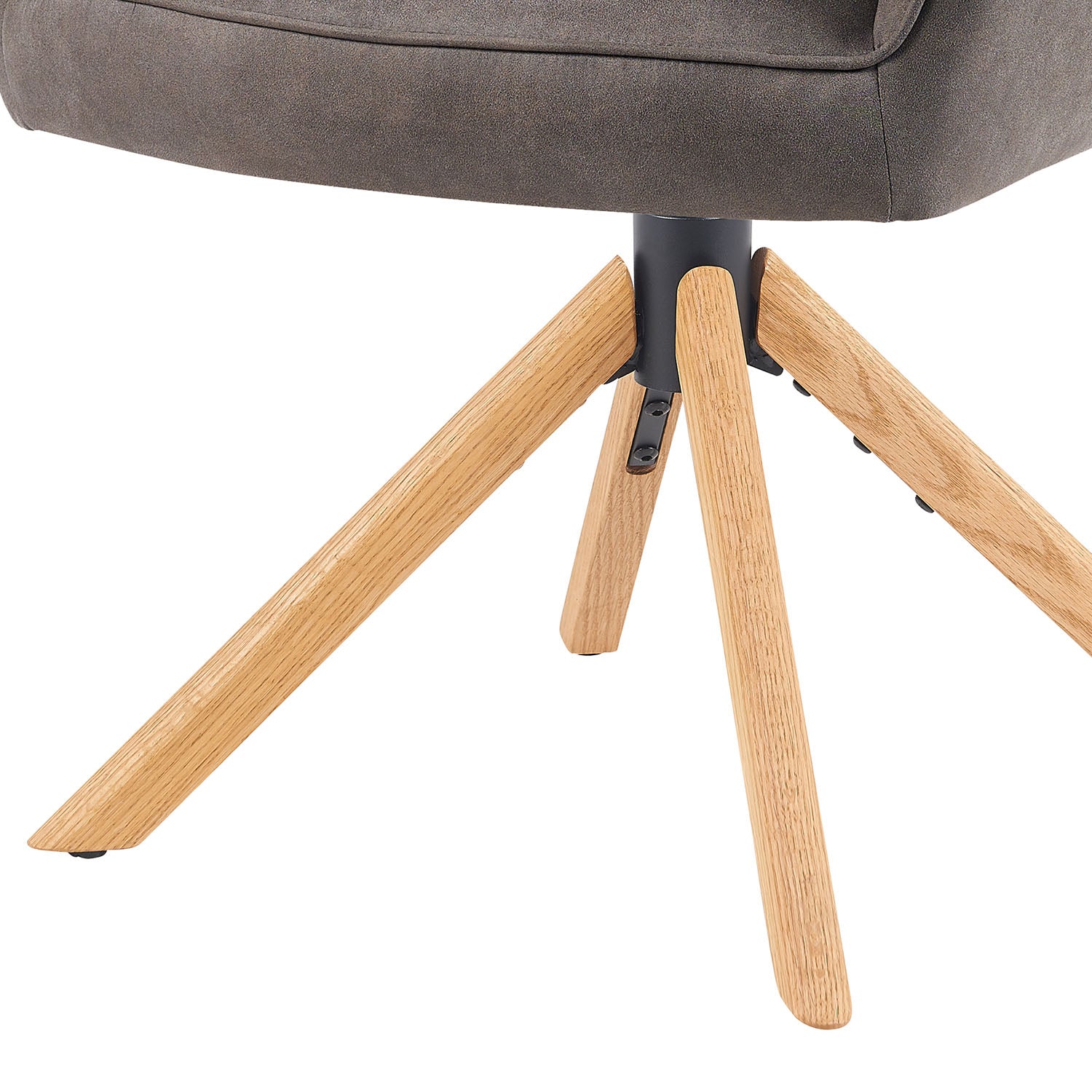 Mika-Levi 2er-Set - Leder Drehstuhl mit Federkernpolsterung