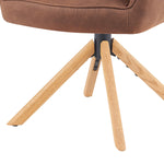 Mika-Levi 2er-Set - Leder Drehstuhl mit Federkernpolsterung