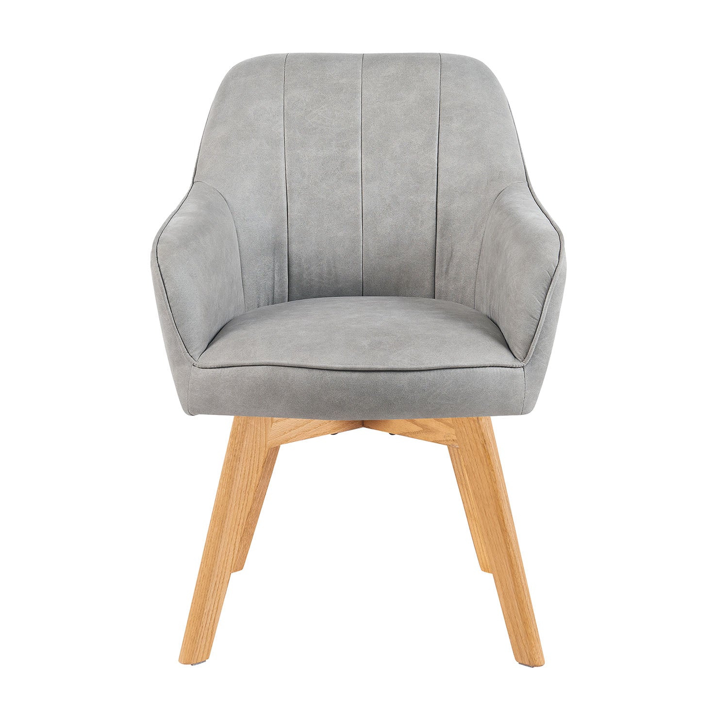 Mika-Noah - Esszimmerstuhl 2er Set in Lederoptik