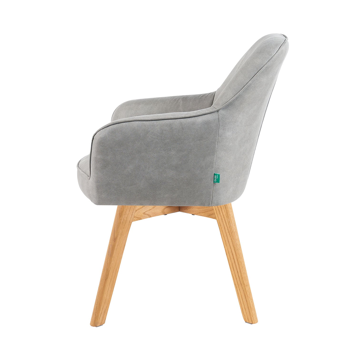 Mika-Noah - Esszimmerstuhl 2er Set in Lederoptik