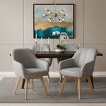 Mika-Noah - Esszimmerstuhl 2er Set in Lederoptik