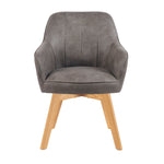 Mika-Noah - Esszimmerstuhl 2er Set in Lederoptik