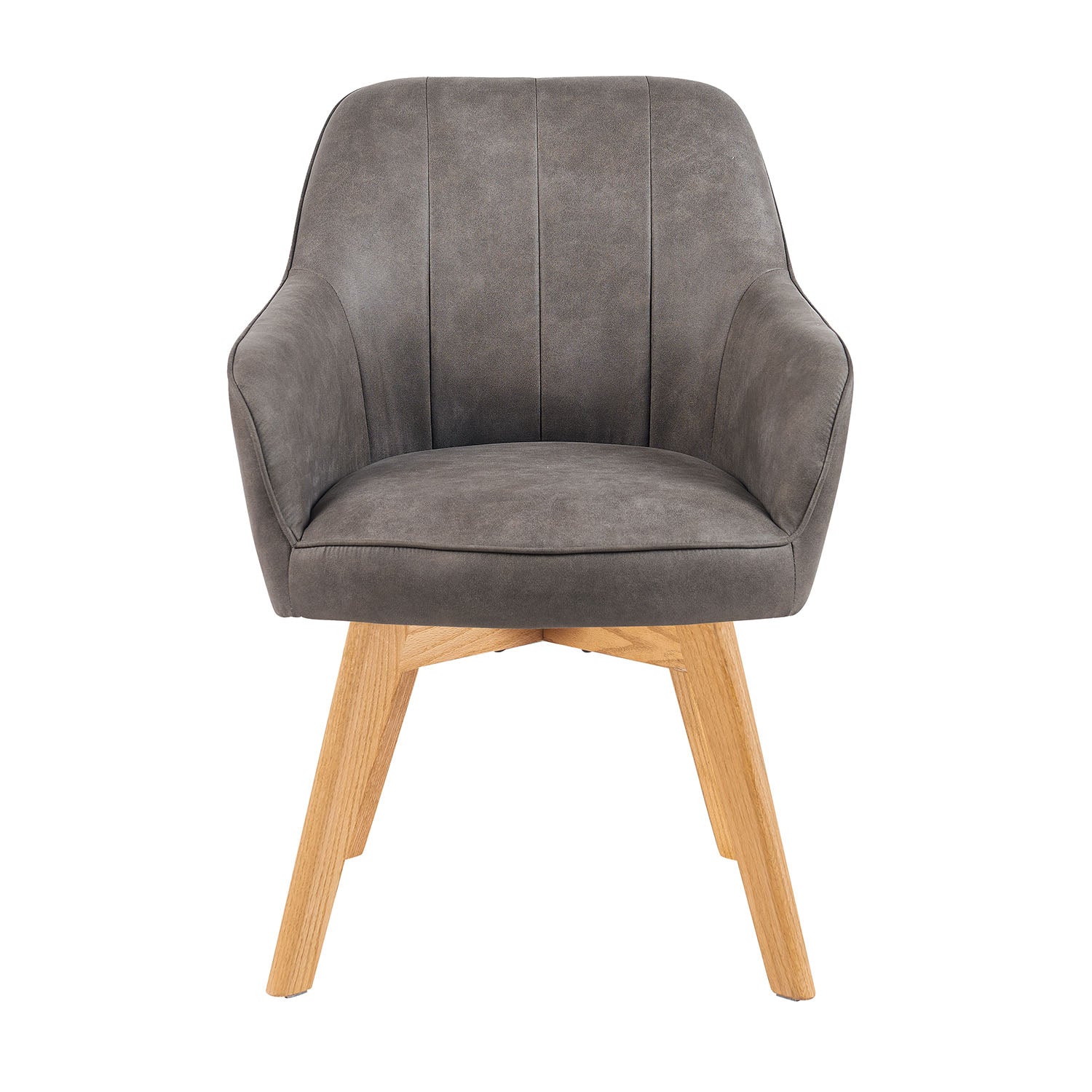 Mika-Noah - Esszimmerstuhl 2er Set in Lederoptik