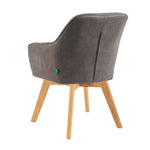 Mika-Noah - Esszimmerstuhl 2er Set in Lederoptik