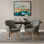 Mika-Noah - Esszimmerstuhl 2er Set in Lederoptik