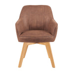 Mika-Noah - Esszimmerstuhl 2er Set in Lederoptik