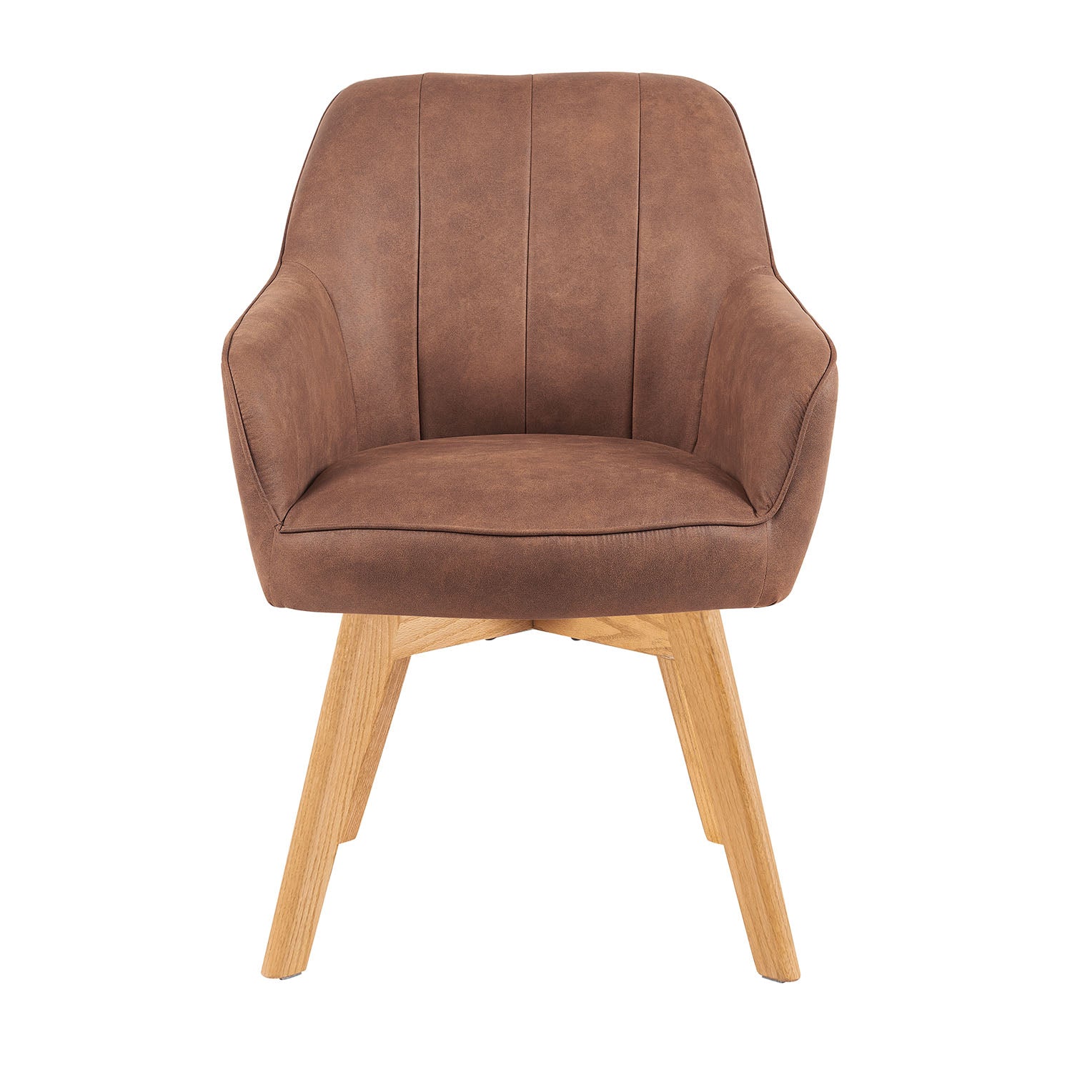 Mika-Noah - Esszimmerstuhl 2er Set in Lederoptik