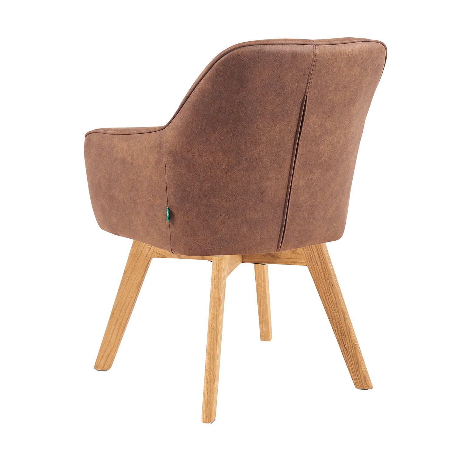 Mika-Noah - Esszimmerstuhl 2er Set in Lederoptik