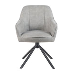 Mika-Piet 2er-Set - Drehstuhl in Wildlederoptik