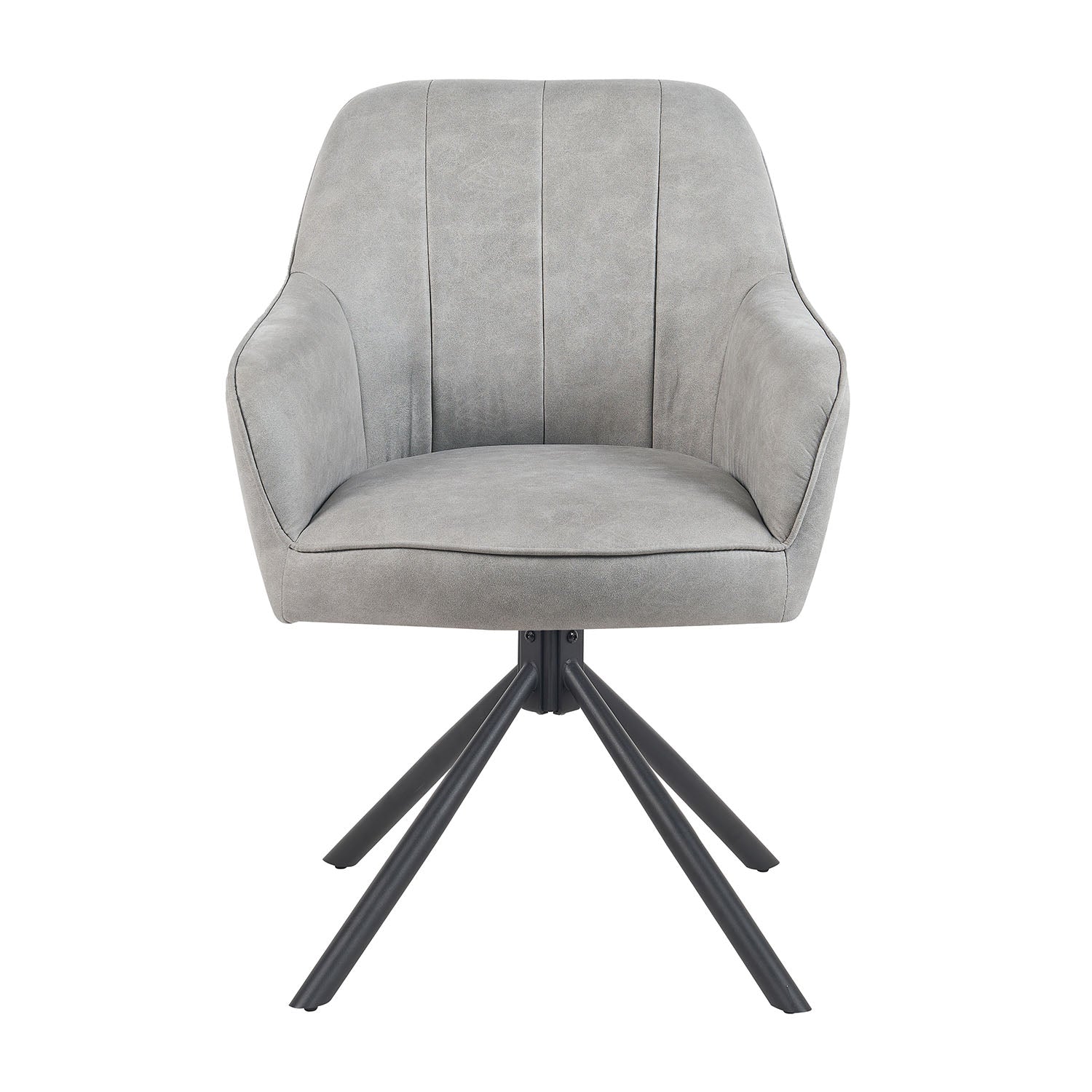 Mika-Piet 2er-Set - Drehstuhl in Wildlederoptik