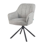 Mika-Piet 2er-Set - Drehstuhl in Wildlederoptik