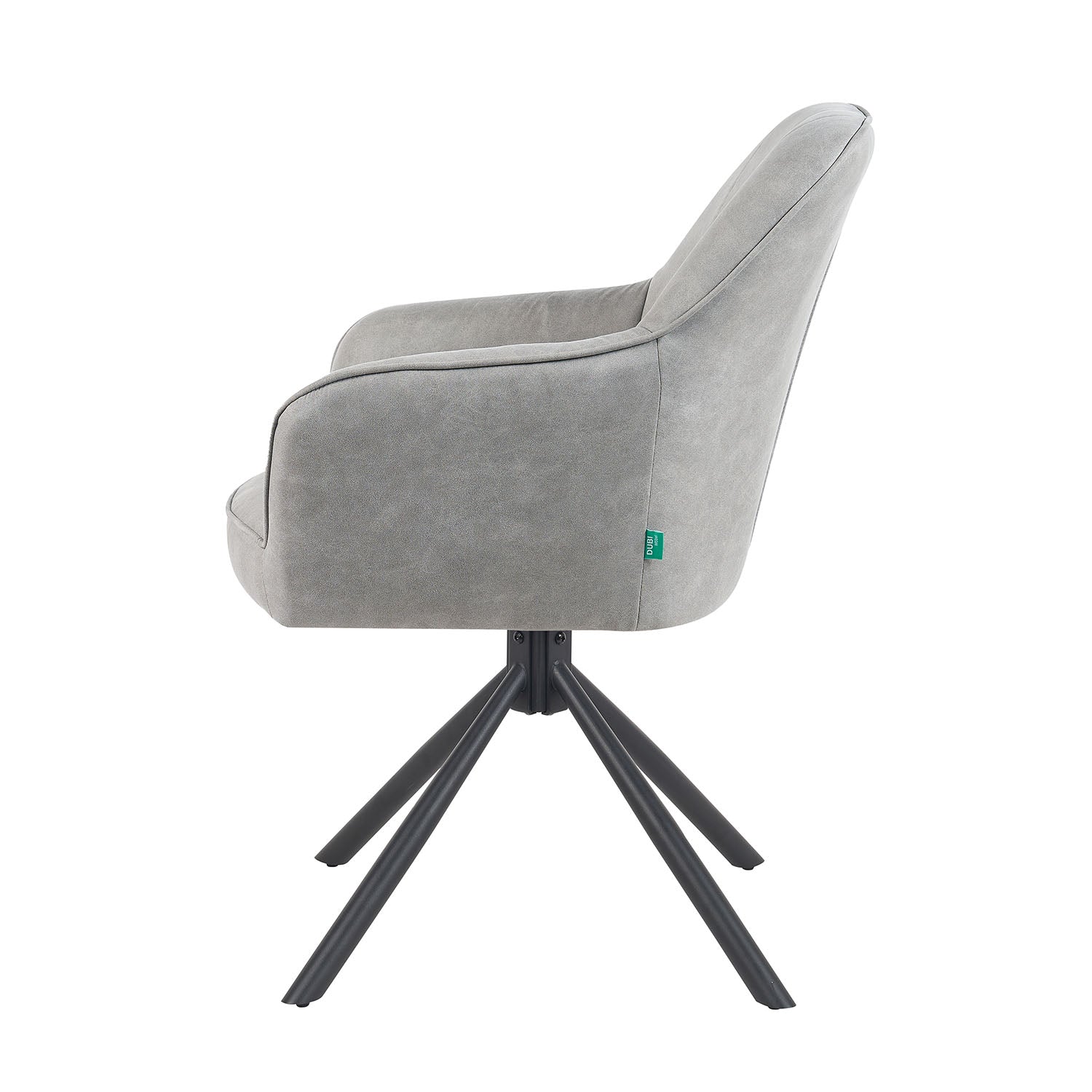 Mika-Piet 2er-Set - Drehstuhl in Wildlederoptik