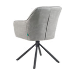 Mika-Piet 2er-Set - Drehstuhl in Wildlederoptik