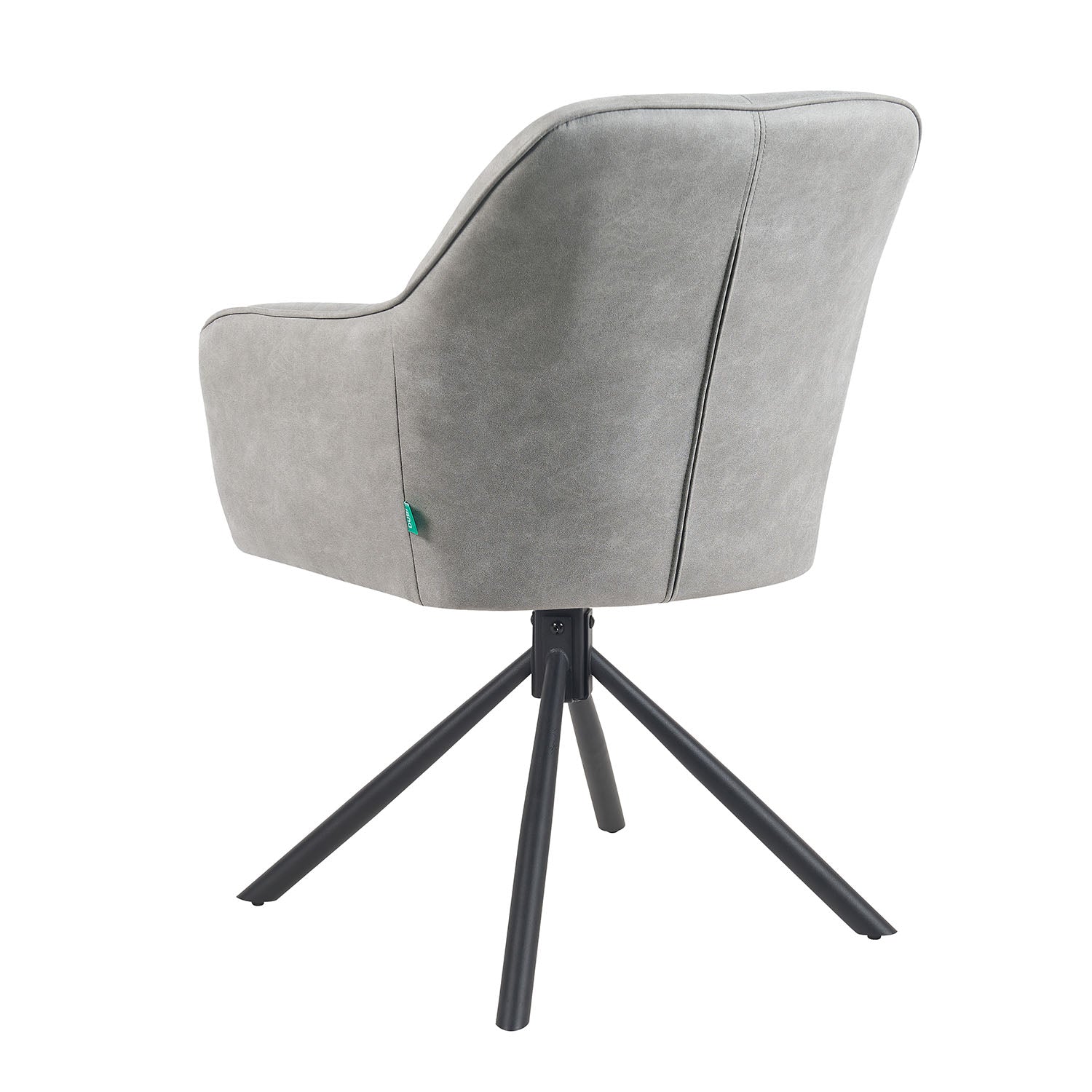 Mika-Piet 2er-Set - Drehstuhl in Wildlederoptik