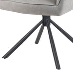 Mika-Piet 2er-Set - Drehstuhl in Wildlederoptik