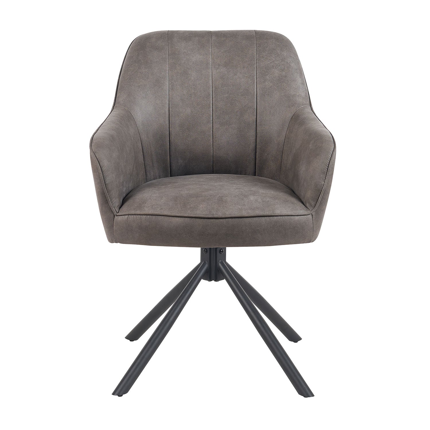 Mika-Piet 2er-Set - Drehstuhl in Wildlederoptik