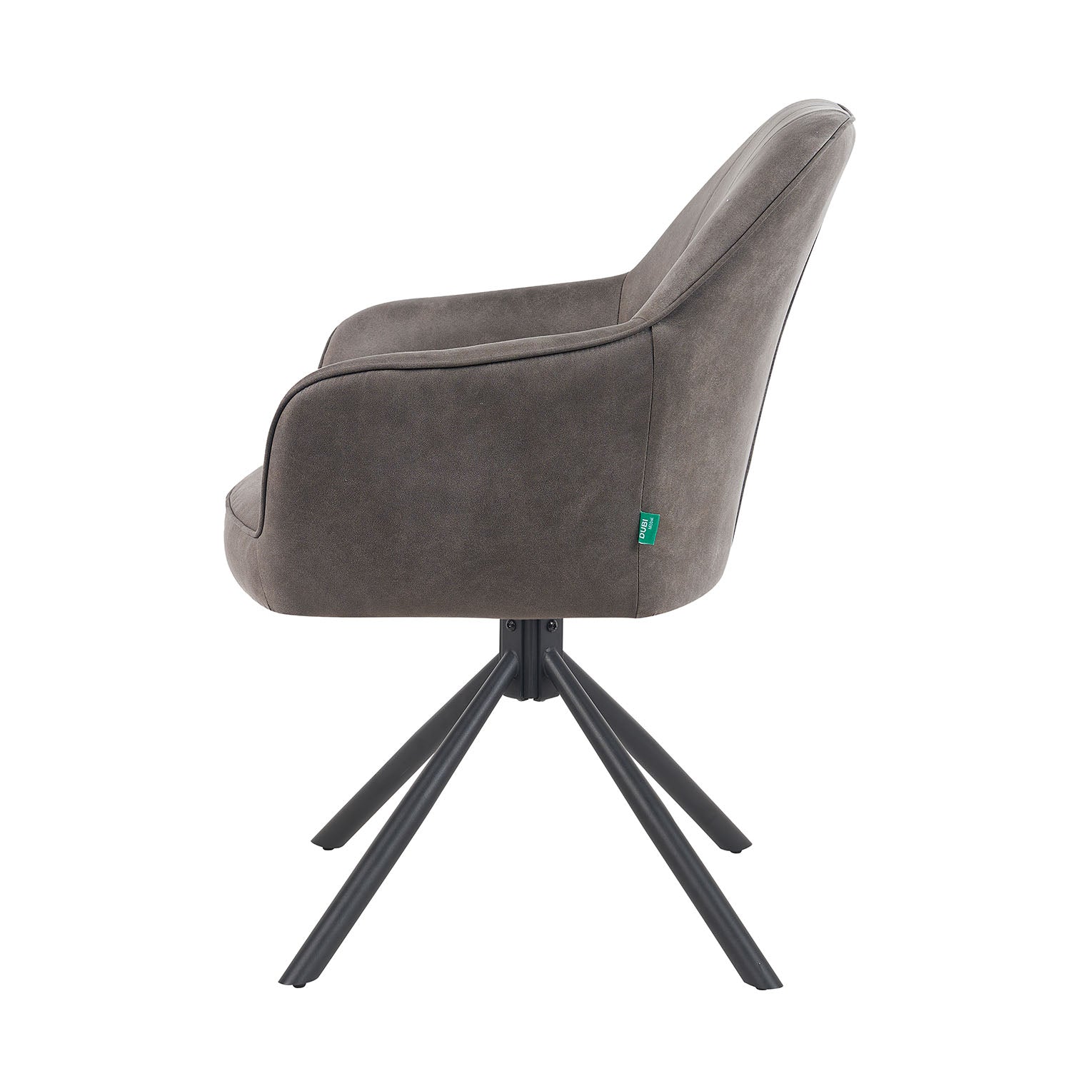 Mika-Piet 2er-Set - Drehstuhl in Wildlederoptik