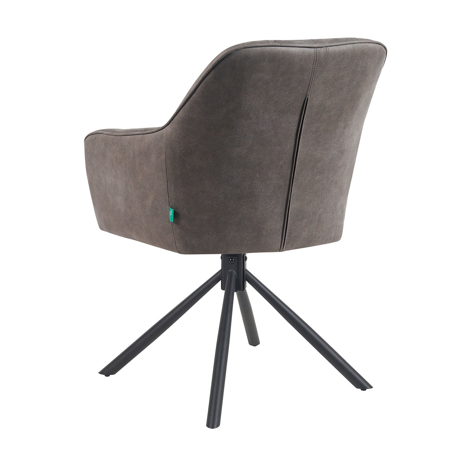 Mika-Piet 2er-Set - Drehstuhl in Wildlederoptik