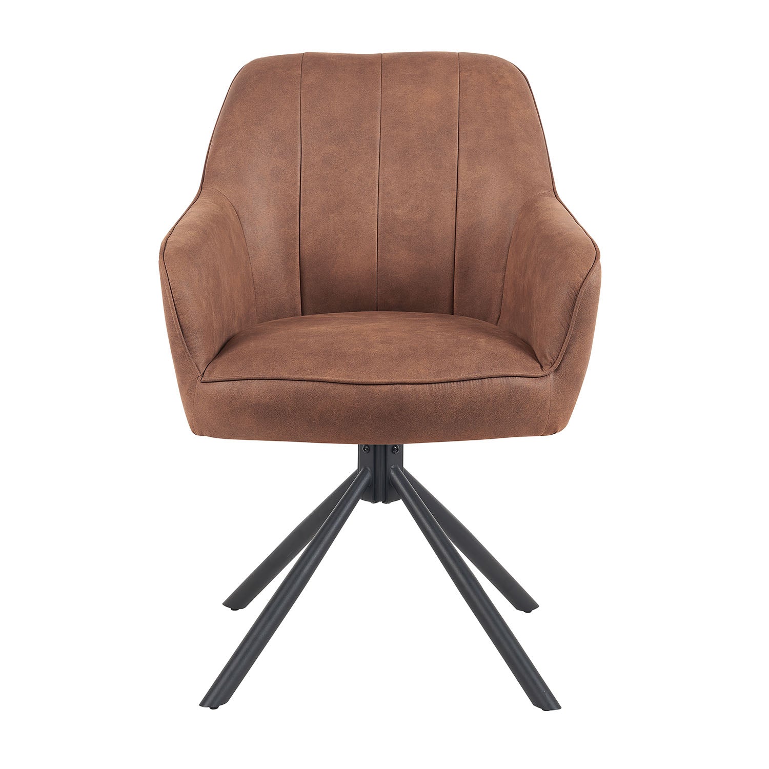 Mika-Piet 2er-Set - Drehstuhl in Wildlederoptik