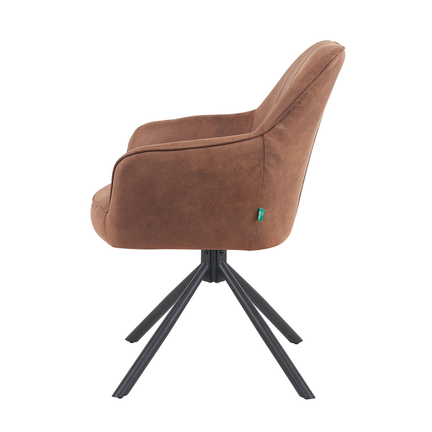 Mika-Piet 2er-Set - Drehstuhl in Wildlederoptik