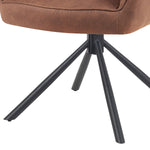 Mika-Piet 2er-Set - Drehstuhl in Wildlederoptik