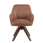 Esszimmerstuhl Mika-Noah 2er-Set -360° drehbar,Eiche geölt Natur