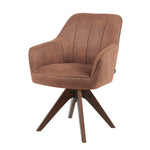 Esszimmerstuhl Mika-Noah 2er-Set -360° drehbar,Eiche geölt Natur