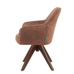 Esszimmerstuhl Mika-Noah 2er-Set -360° drehbar,Eiche geölt Natur