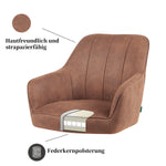 Esszimmerstuhl Mika-Noah 2er-Set -360° drehbar,Eiche geölt Natur