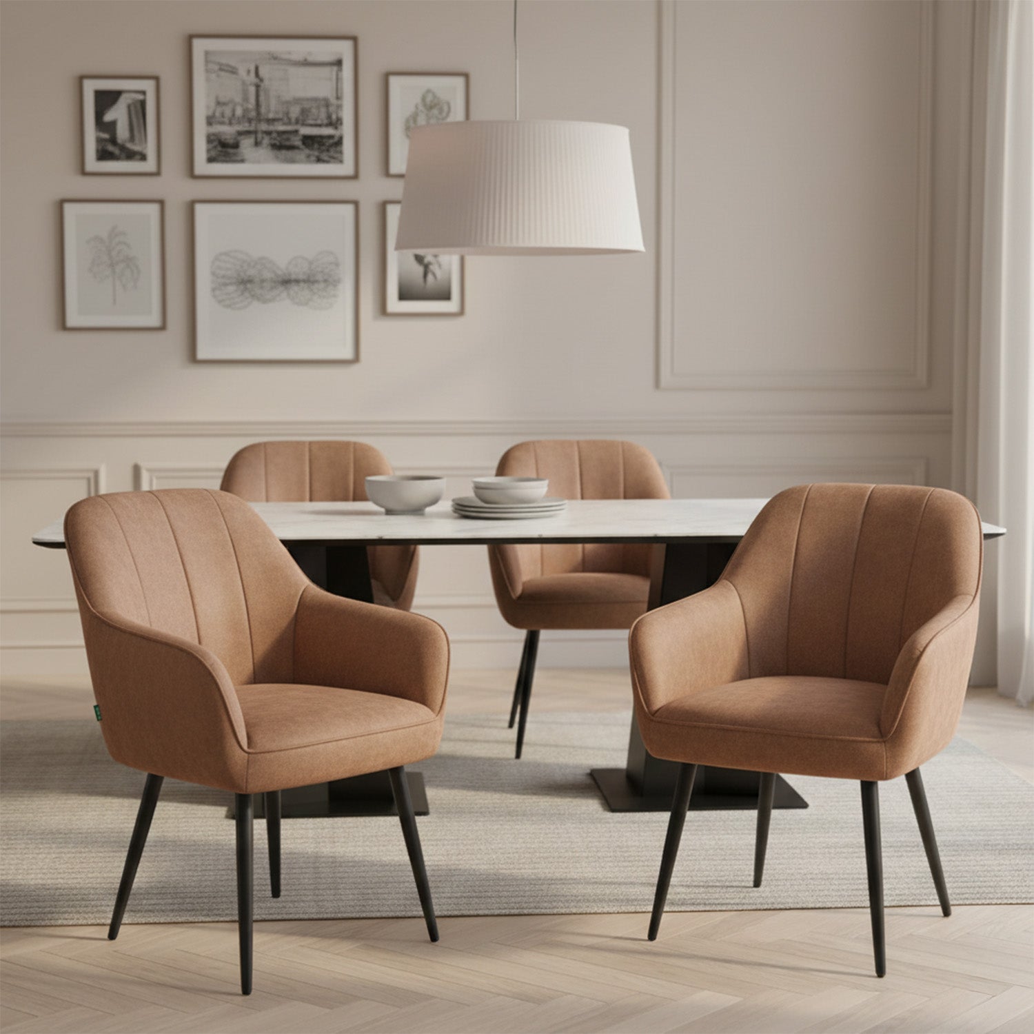 Mika-Timo 2er-Set - Lederoptik mit Federkernpolsterung