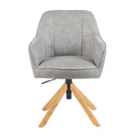 Mika-Levi 2er-Set - Leder Drehstuhl mit Federkernpolsterung