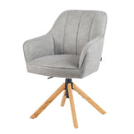 Mika-Levi 2er-Set - Leder Drehstuhl mit Federkernpolsterung