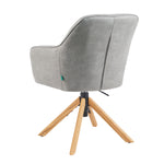 Mika-Levi 2er-Set - Leder Drehstuhl mit Federkernpolsterung