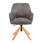 Mika-Levi 2er-Set - Leder Drehstuhl mit Federkernpolsterung