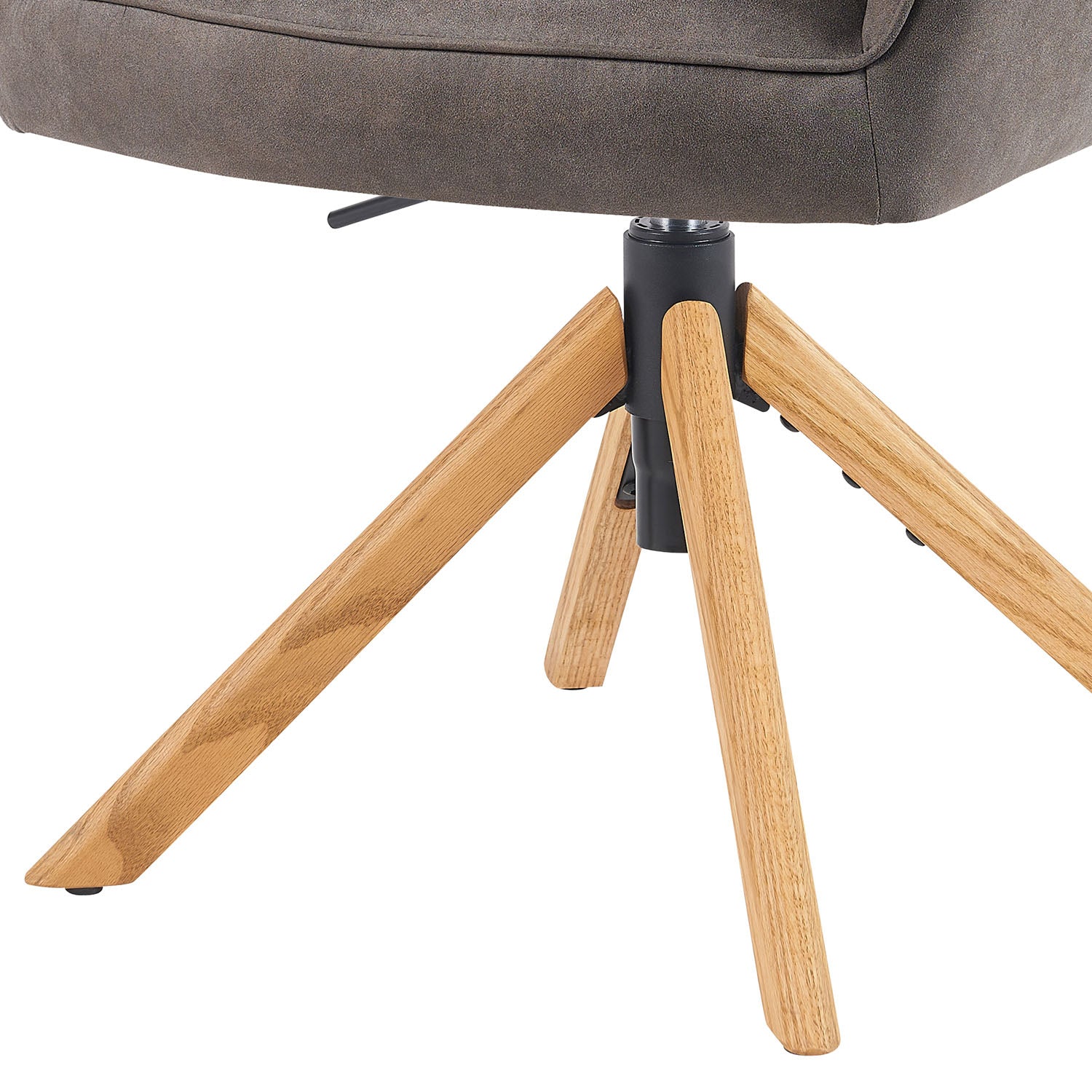 Mika-Levi 2er-Set - Leder Drehstuhl mit Federkernpolsterung