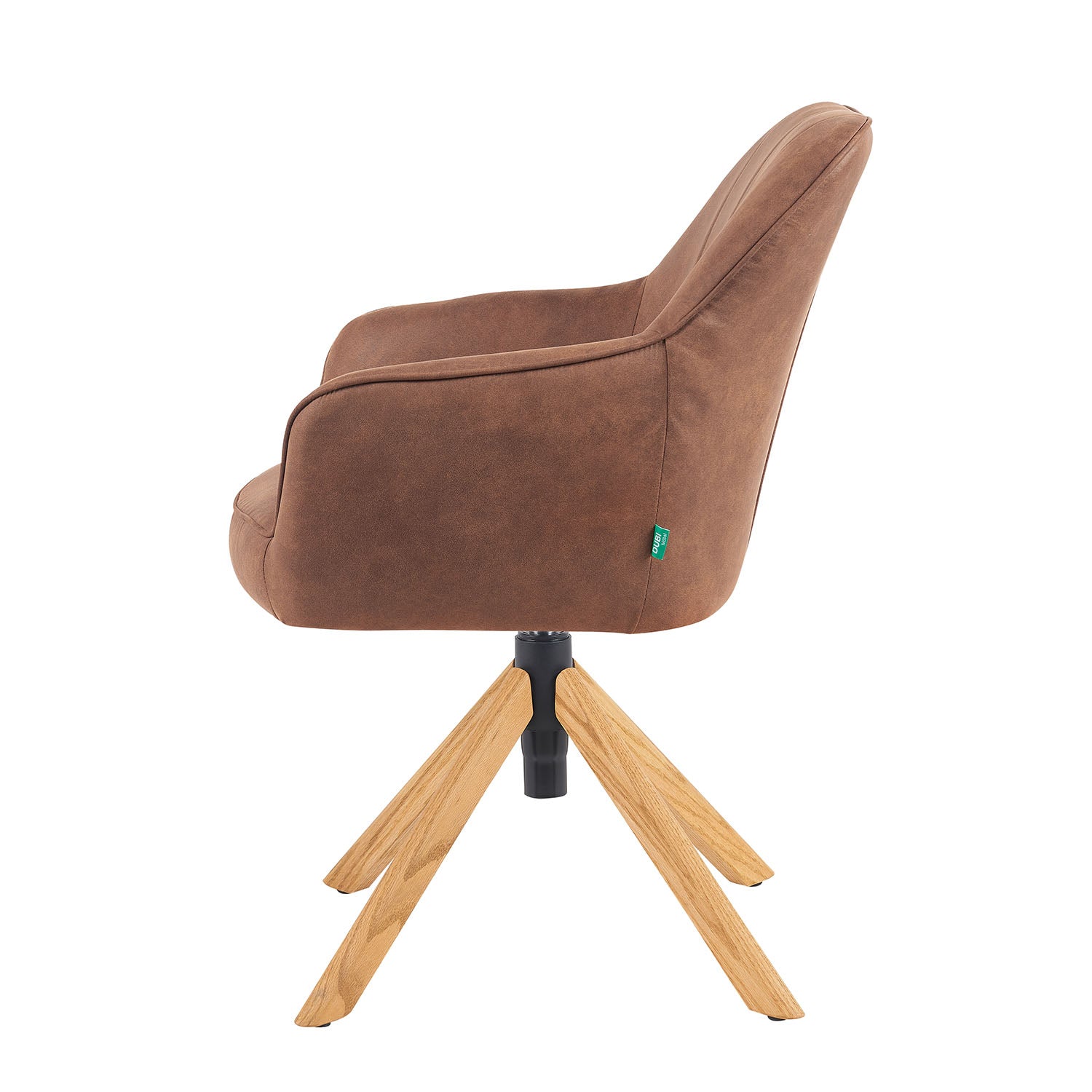 Mika-Levi 2er-Set - Leder Drehstuhl mit Federkernpolsterung