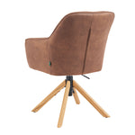 Mika-Levi 2er-Set - Leder Drehstuhl mit Federkernpolsterung