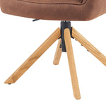 Mika-Levi 2er-Set - Leder Drehstuhl mit Federkernpolsterung